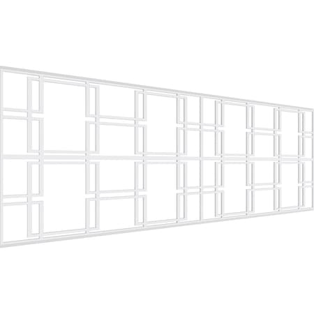 Ekena Millwork Set of Four Panels for 94 1/2"W x 32 1/4"H Granby Fretwork Wainscot Wall Paneling WPKP16X01X47GBY